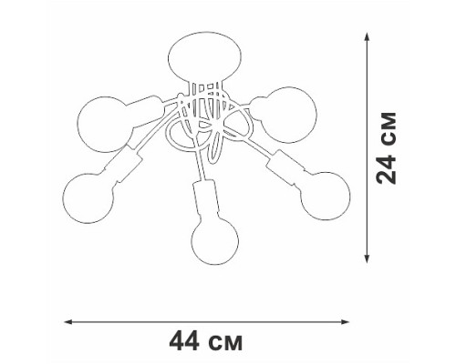 Потолочная люстра Vitaluce V37270 V37270-8/5PL