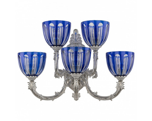 Бра Bohemia Ivele Crystal 7109 7109B15/3+2/210 NW P1 U Clear-Blue/H-1H