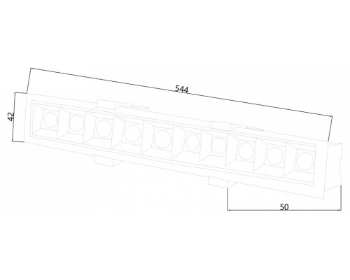 Встраиваемый светильник Favourite Roshni 3084-10C