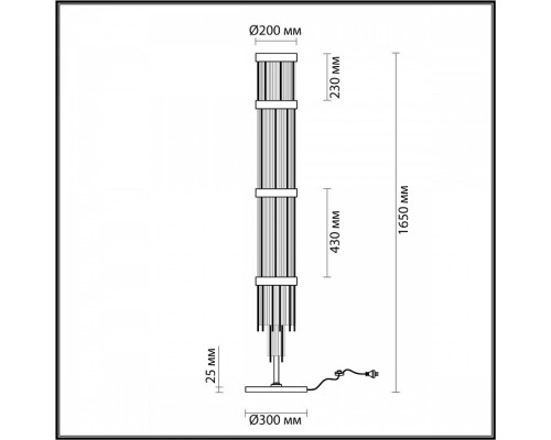 Торшер Odeon Light York 4788/12F