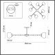 Люстра на штанге Lumion Rowan 4595/8C