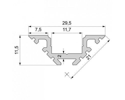 Профиль накладной Deko-Light AV-01-10 970401