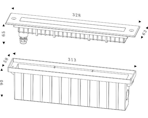 Встраиваемый в дорогу светильник Deko-Light Line II WW 730262