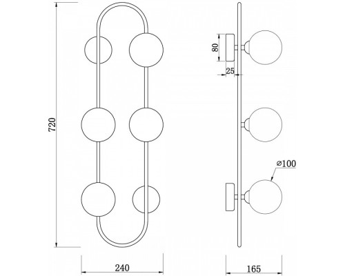 Накладной светильник Freya Inversion FR5233WL-04BS1