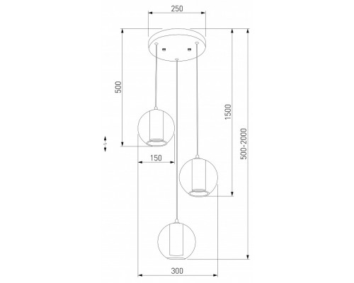 Подвесной светильник Eurosvet Cobble 50258/3 LED дымчатый/ бежевый/ шоколад