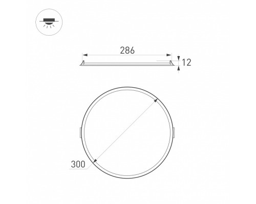 Встраиваемый светильник Arlight DL EDGE 034725