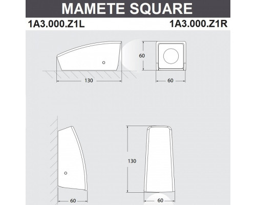 Накладной светильник Fumagalli Mamete 1A3.000.000.WXZ1L