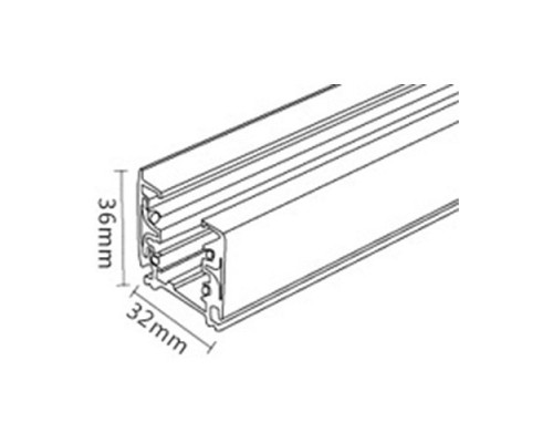 Трек накладной Italline WSO WSO 19B-1 white