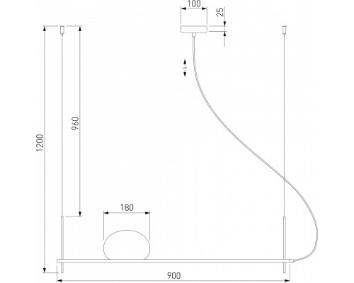 Подвесной светильник Eurosvet Stair 70145/1 черный