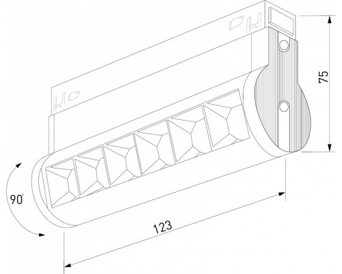 Накладной светильник Elektrostandard Slim Magnetic a062994