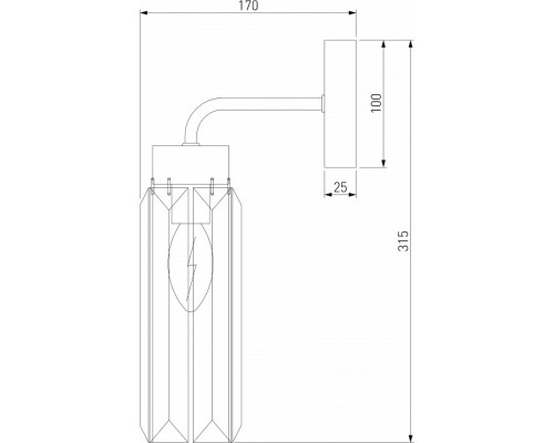 Бра Eurosvet Gilian 60163/1 никель