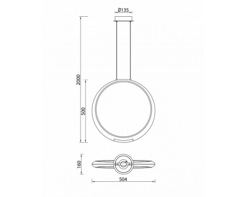 Подвесной светильник Mantra Ring 6171