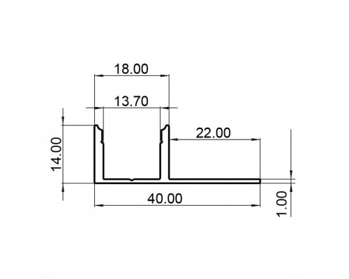 Профиль накладной Deko-Light EL-03-12 975361