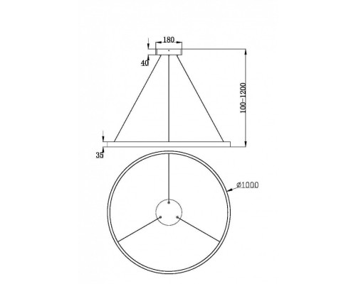 Подвесной светильник Maytoni Rim MOD058PL-L54BSK