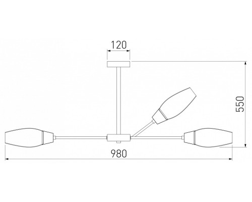 Люстра на штанге Eurosvet Thalia 60140/12 золото