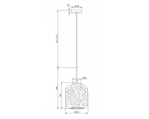 Подвесной светильник Maytoni Dolce MOD001PL-01CFL