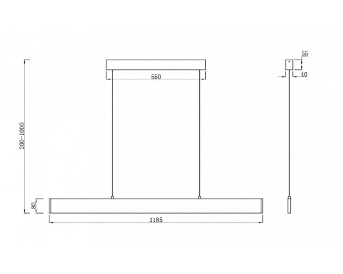 Подвесной светильник Maytoni Step P010PL-L30W