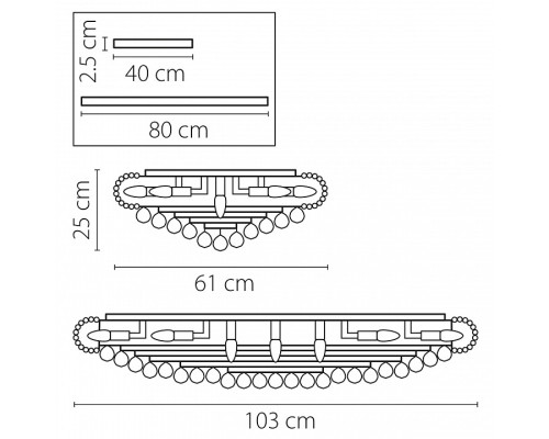 Накладной светильник Osgona Monile 704214