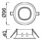 Встраиваемый светильник Mantra Comfort Gu10 C0161