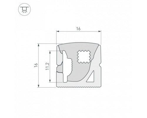 Короб накладной гибкий Arlight WPH 040271