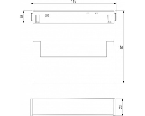 Накладной светильник Elektrostandard Slim Magnetic a063542