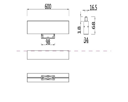 Накладной светильник Maytoni BASIS TR012-2-20W3K-W