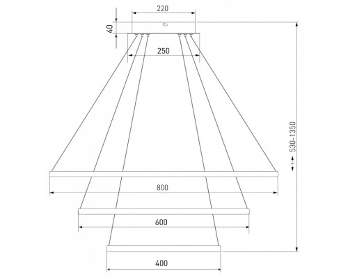 Подвесной светильник Eurosvet Collars 90264/3 черный