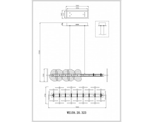 Подвесной светильник Wertmark Nicola WE159.20.323