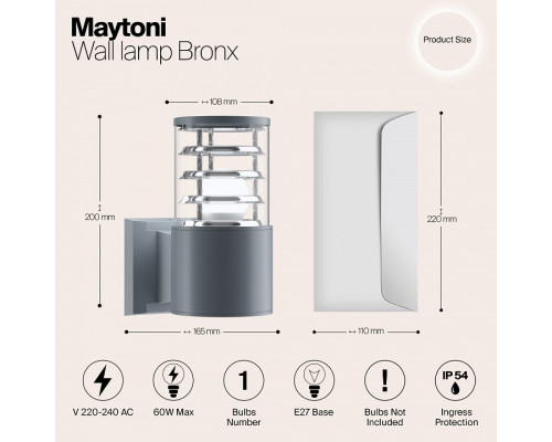 Светильник на штанге Maytoni Bronx O576WL-01GR