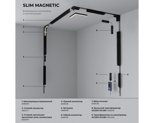 Встраиваемый светильник Elektrostandard Slim Magnetic a067375