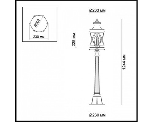 Наземный низкий светильник Odeon Light Sation 4045/3F