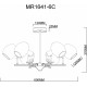 Люстра на штанге MyFar Diana MR1641-6C