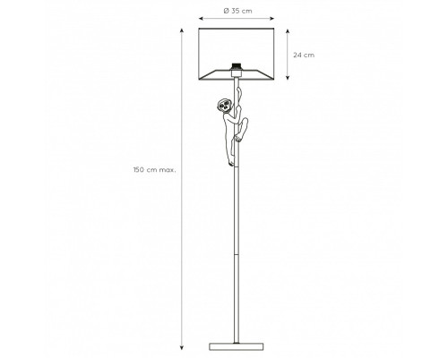 Торшер Lucide Extravaganza Chimp 10702/81/30