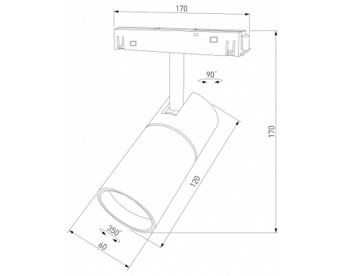 Светильник на штанге Elektrostandard Slim Magnetic a067379