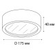 Накладной светильник Italline M04-525-175 M04-525-175 black 4000K