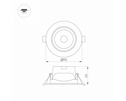 Встраиваемый светильник Arlight POLAR 032310