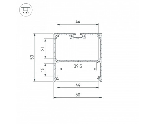 Профиль накладной Arlight SL-LINE 043977