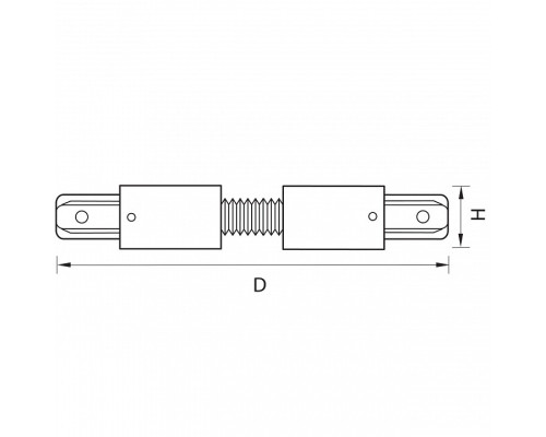Соединитель гибкий для треков Lightstar Barra 501156