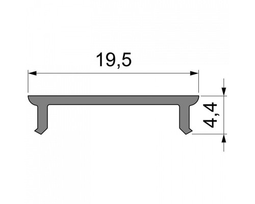 Профиль накладной Deko-Light P-01-15 983030