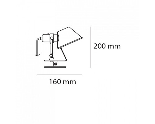 Настольная лампа офисная Artemide  A010880