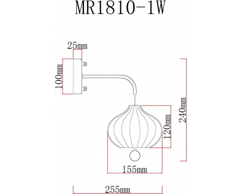 Бра MyFar Katrin MR1810-1W