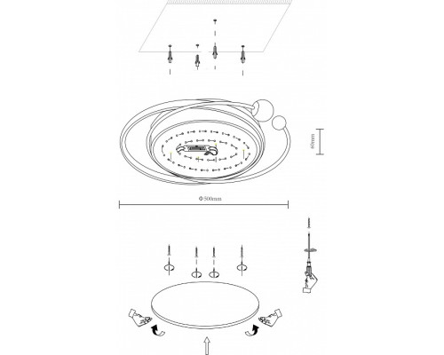 Накладной светильник Velante Velante 435-307-03