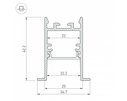 Профиль встраиваемый Arlight SL-COMFORT 031764