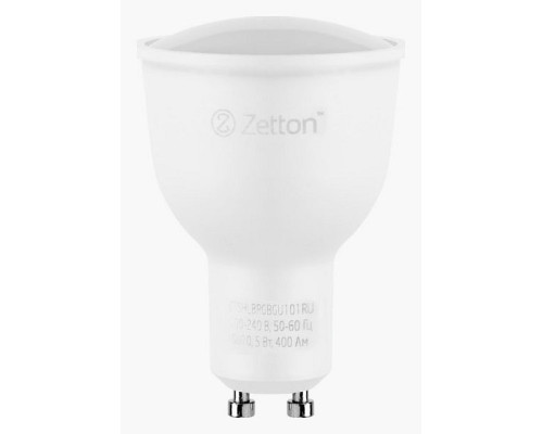 Лампа светодиодная с управлением через Wi-Fi Zetton Smart Wi-Fi Bulb GU10 5Вт 6500K ZTSHLBRGBGU101RU