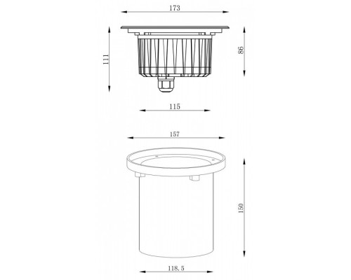 Встраиваемый в дорогу светильник Deko-Light HP I WW 730249