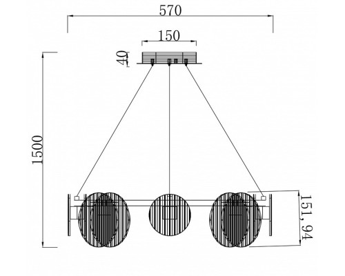 Подвесная люстра Stilfort Relux 4008/02/08P