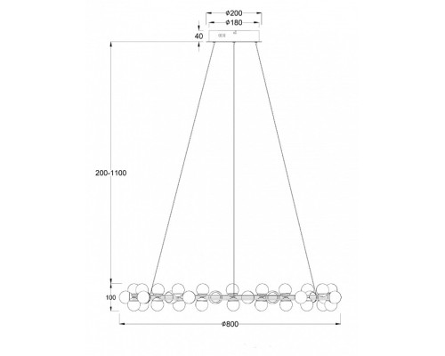 Подвесная люстра Maytoni Tessara MOD081PL-L60G3K