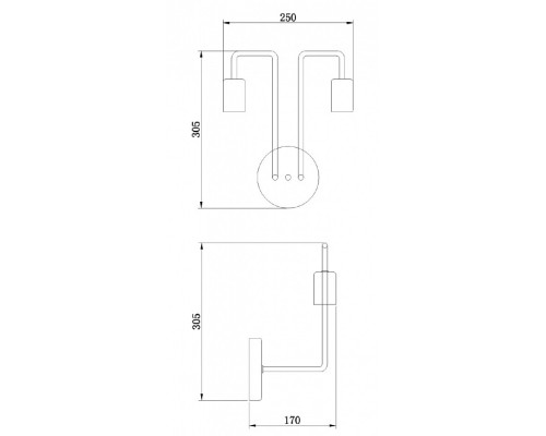 Бра Maytoni Gilbert T532WL-02B