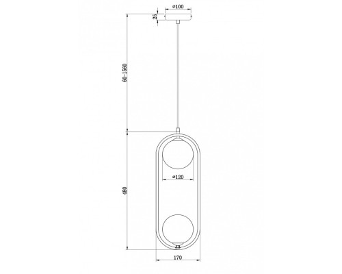 Подвесной светильник Maytoni Ring MOD013PL-02W