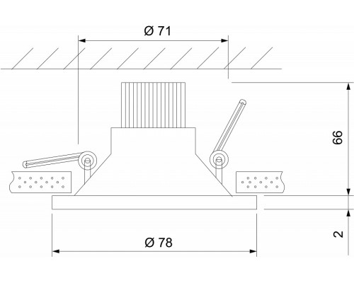 Встраиваемый светильник Elektrostandard Lin a063925